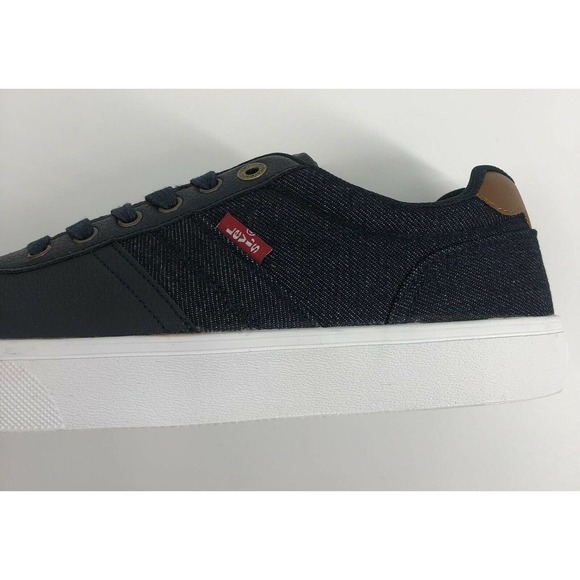 Levis Shoes Canvas Faux Leather Size 9.5 Sneakers - Picture 7 of 12